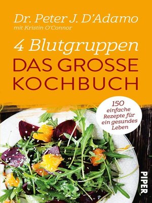 cover image of 4 Blutgruppen--Das große Kochbuch